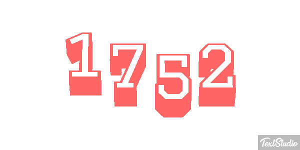 1752 Metin efekti