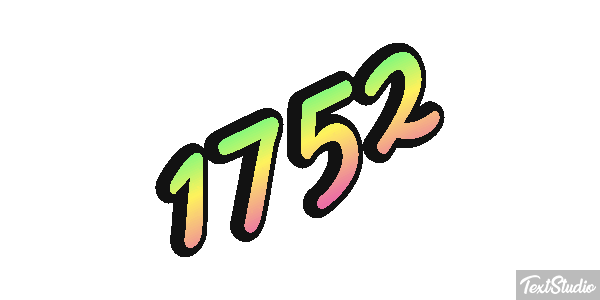 1752 Metin efekti