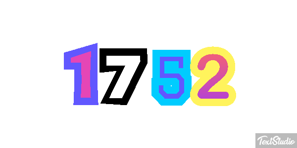 1752 Metin efekti