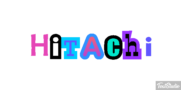 Hitachi Texteffekt
