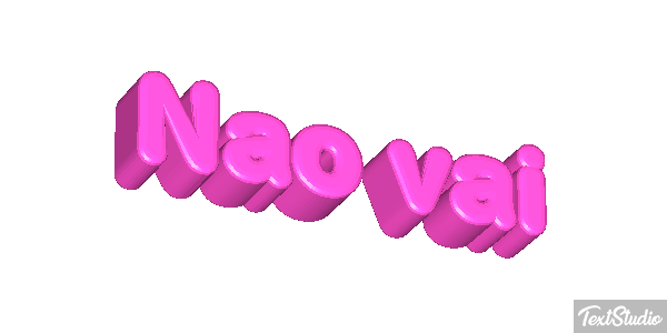 Não vai Efeito do texto