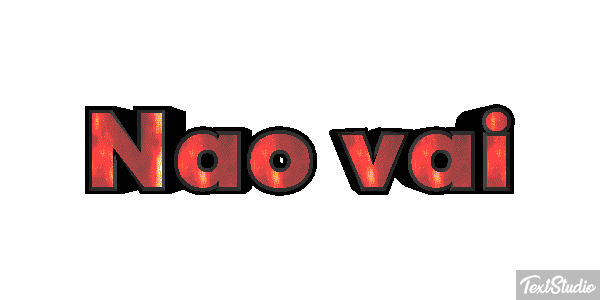 Não vai Efeito do texto