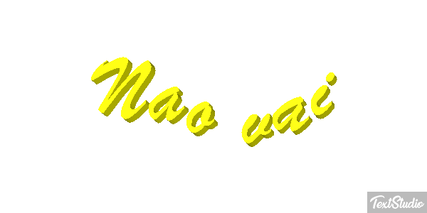 Não vai Efeito do texto