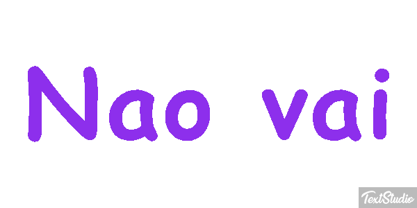 Não vai Efeito do texto