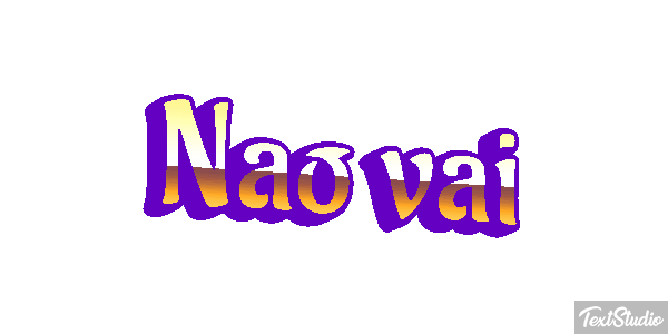 Não vai Efeito do texto