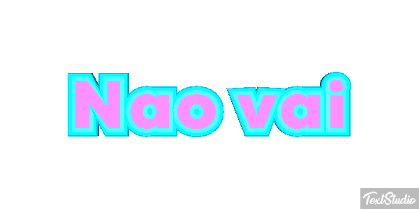 Não vai Efeito do texto