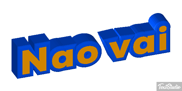 Não vai Efeito do texto
