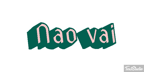 Não vai Efeito do texto
