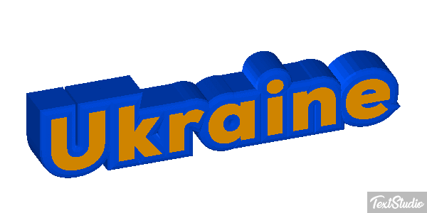 Ukraine Text effect
