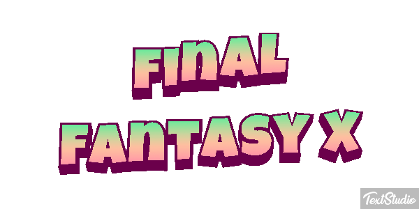 Final Fantasy X Efecto de texto