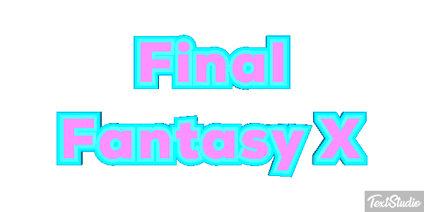 Final Fantasy X Efecto de texto
