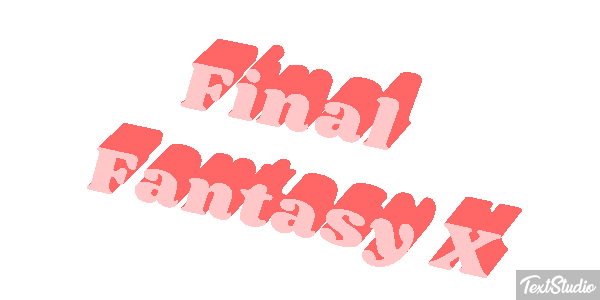 Final Fantasy X Efecto de texto