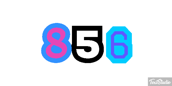 856 Efecto de texto