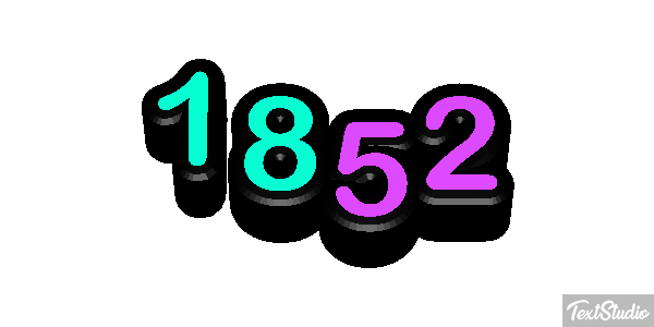 1852 テキスト効果