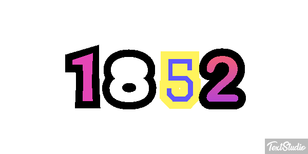 1852 テキスト効果