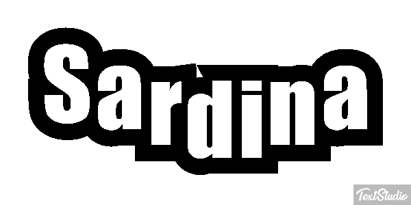 Sardina Efecto de texto