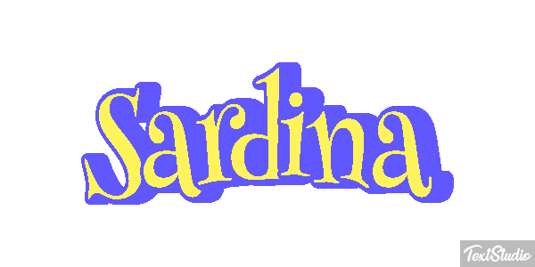 Sardina Efecto de texto