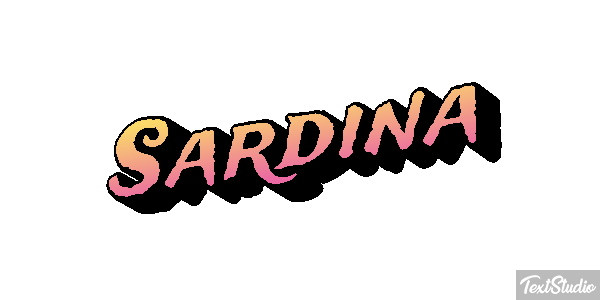 Sardina Efecto de texto