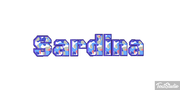 Sardina Efecto de texto
