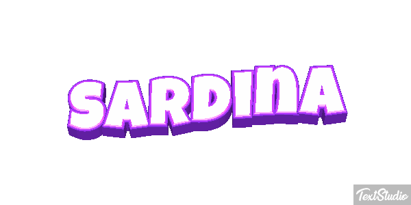 Sardina Efecto de texto