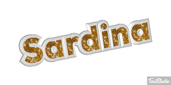 Sardina Efecto de texto