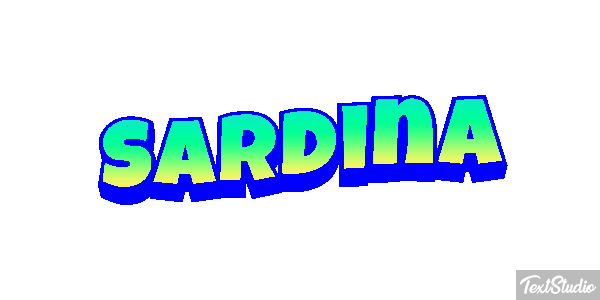 Sardina Efecto de texto