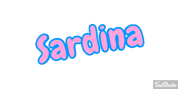 Sardina Efecto de texto