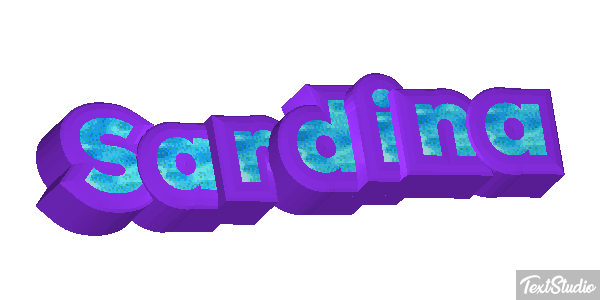 Sardina Efecto de texto