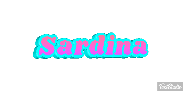Sardina Efecto de texto