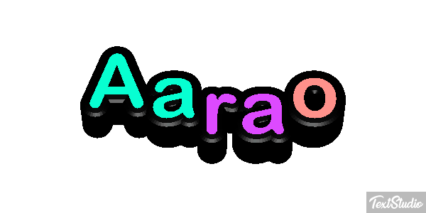 Aarão テキスト効果