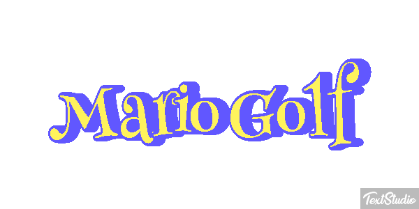 Mario Golf Effetto testo