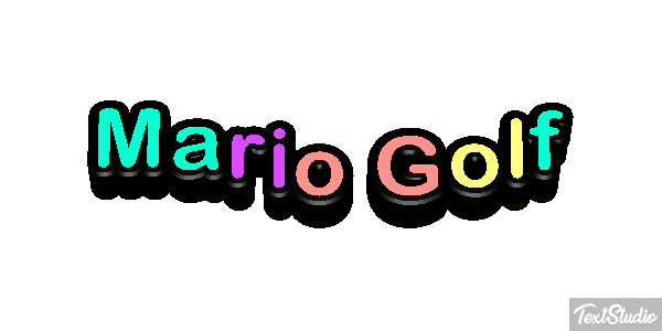 Mario Golf Effetto testo