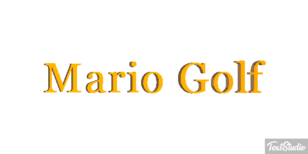 Mario Golf Effetto testo