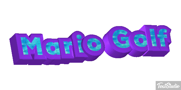 Mario Golf Effetto testo