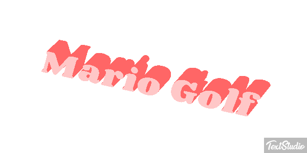 Mario Golf Effetto testo