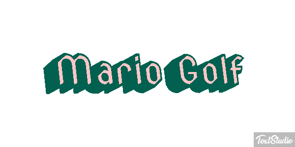 Mario Golf Effetto testo