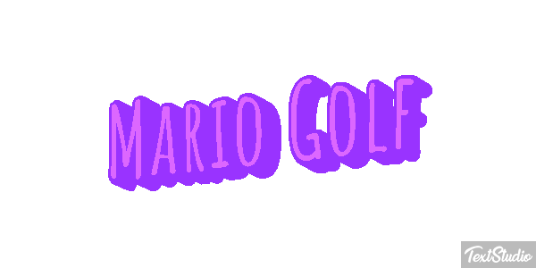 Mario Golf Effetto testo