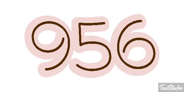 956 Tekst effect
