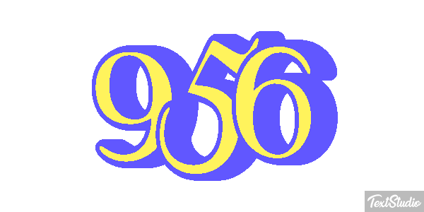 956 Tekst effect