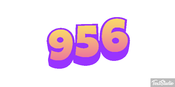 956 Tekst effect