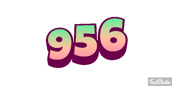 956 Tekst effect