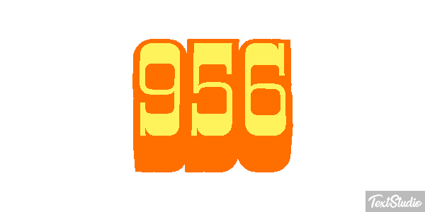 956 Tekst effect