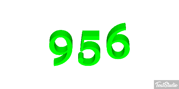 956 Tekst effect