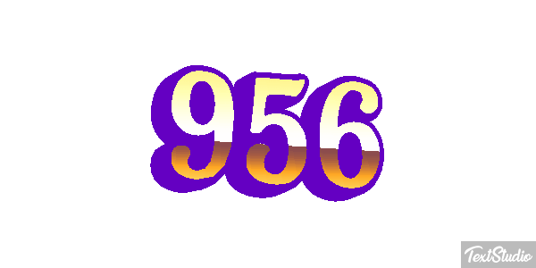 956 Tekst effect
