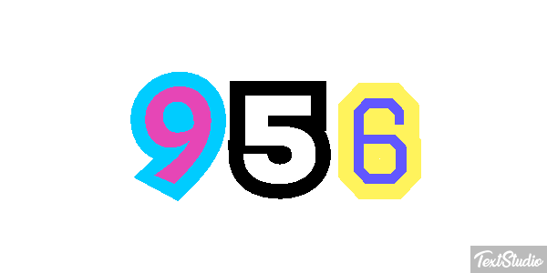 956 Tekst effect