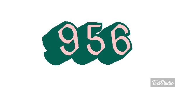 956 Tekst effect