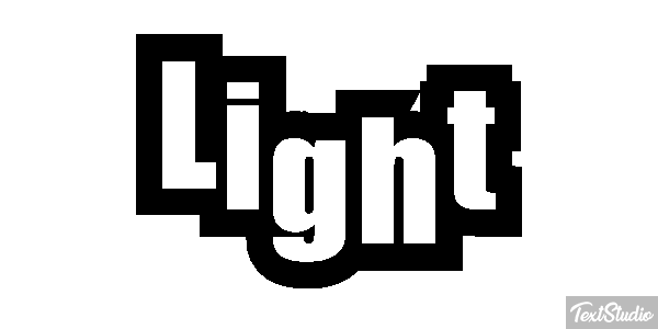 Light テキスト効果