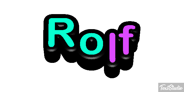 Rolf Tekst effect