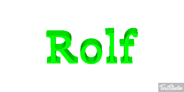 Rolf Tekst effect