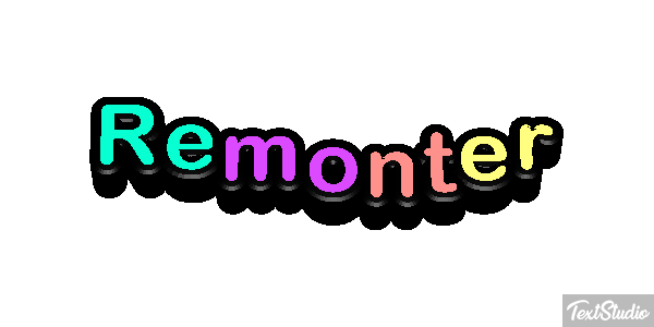 Remonter Текстовый эффект